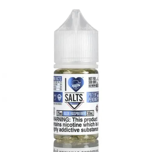I Love Salts Blue Raspberry nic salt with packaging – 25mg & 50mg fruity e-liquid