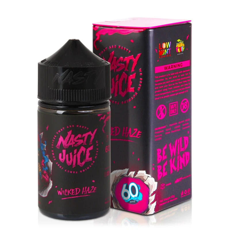 Nasty Wicked Haze 60ML vape juice 6MG bottle front view