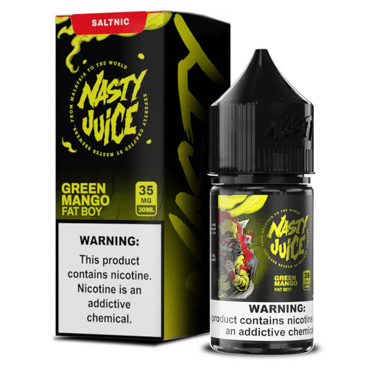 Nasty Fat Boy Green Mango Nic Salt with box – 35mg & 50mg tropical mango vape juice