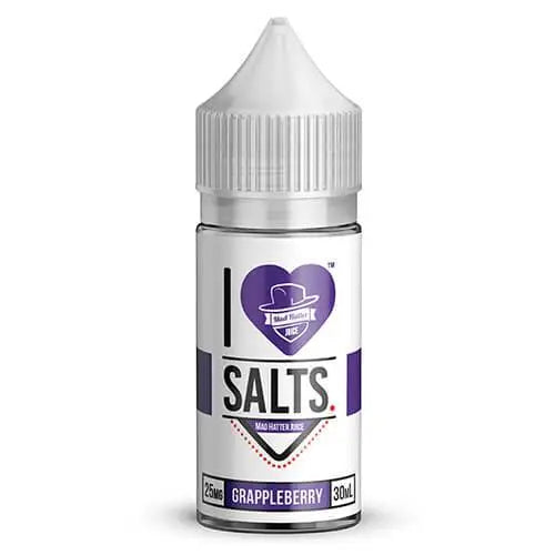 I Love Salts Grappleberry Iced 30ml nic salt bottle – fruity apple grape berry ice flavour for pod vapes