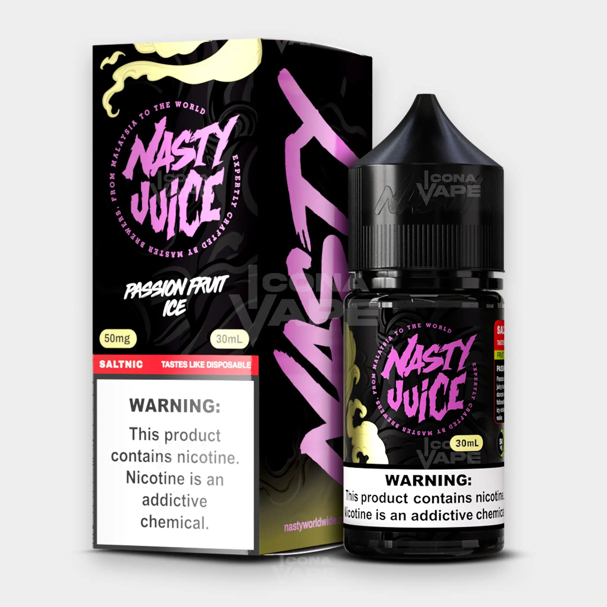 Nasty Passion Fruit Ice nic salt 30ML bottle front view
