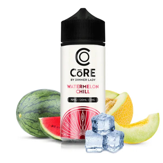 Dinner Lady Watermelon Chill 120ML vape juice bottle front view
