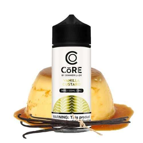 Dinner Lady Core Vanilla Custard 120ML Vape Juice – 3MG / 6MG | Creamy Dessert E-Liquid
