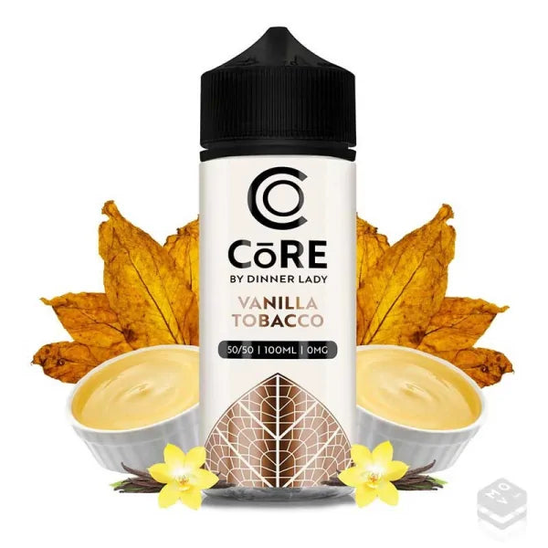 Dinner Lady Vanilla Tobacco 120ML vape juice bottle front view