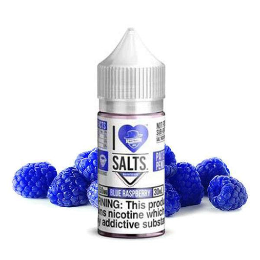 I Love Salts Blue Raspberry 30ml bottle – Blue razz nic salt for pod vapes