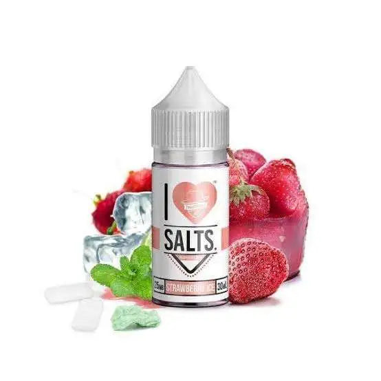 I Love Salts Strawberry Ice 30ML nic salt bottle front view