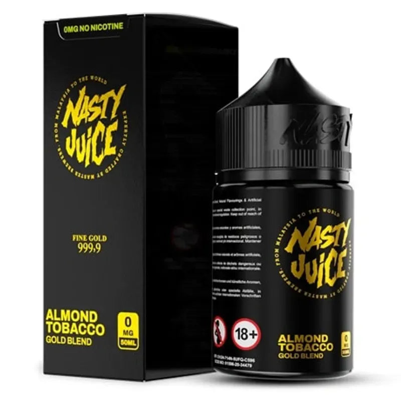 Nasty Almond Tobacco 60ML vape juice 3MG bottle front view