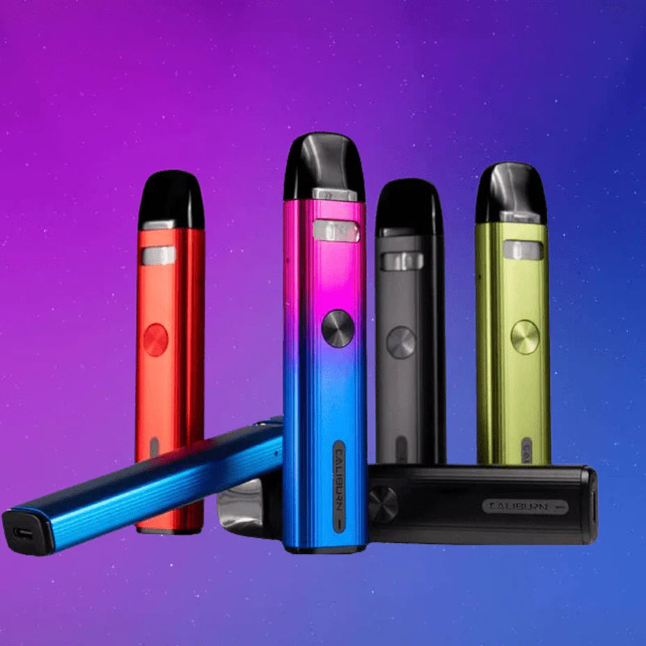 "UWELL Caliburn G2 Pod Kit available in multiple colors for MTL and RDL vaping in India"